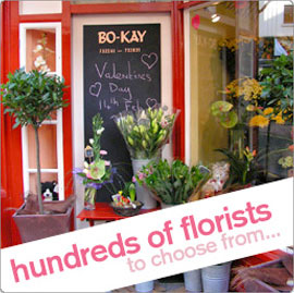 hundreds of real local flower shops and florists to choose from in United Kingdom
